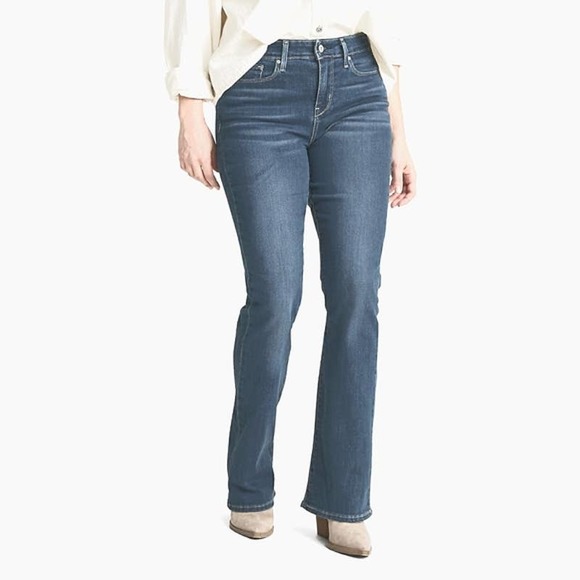 Gloria Vanderbilt Denim - GLORIA VANDERBILT Women's Gabby Bootcut Jeans Blue Bootcut 5 Pocket Size 16P